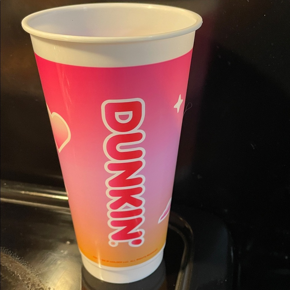 NEW Unused Sabrina Carpenter Dunkin' Pink and Orange Cup - Collector Item